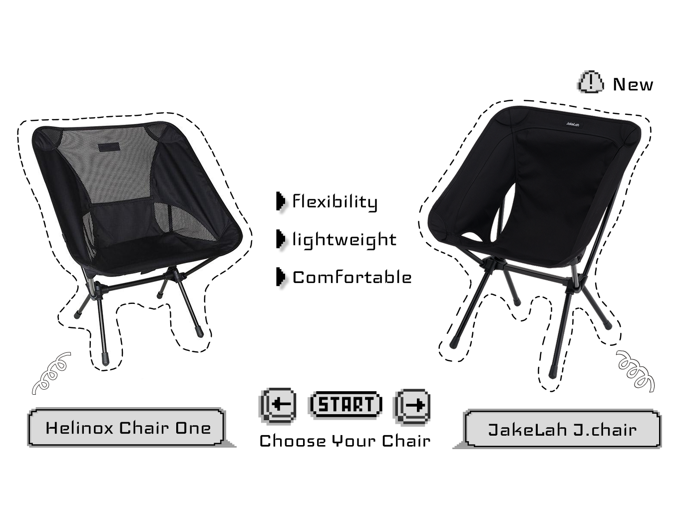Press Start to Sit! J.chair vs. Helinox Chair One