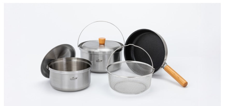 3-Layer Stainless Cookset (3-4P)