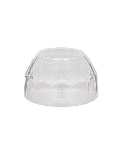 Crystal Shade, the clear faceted silicone shade on a white background