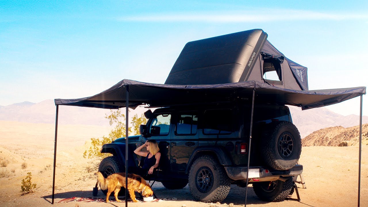 Remote Desert Camping with My Dog - @CampingQuietly