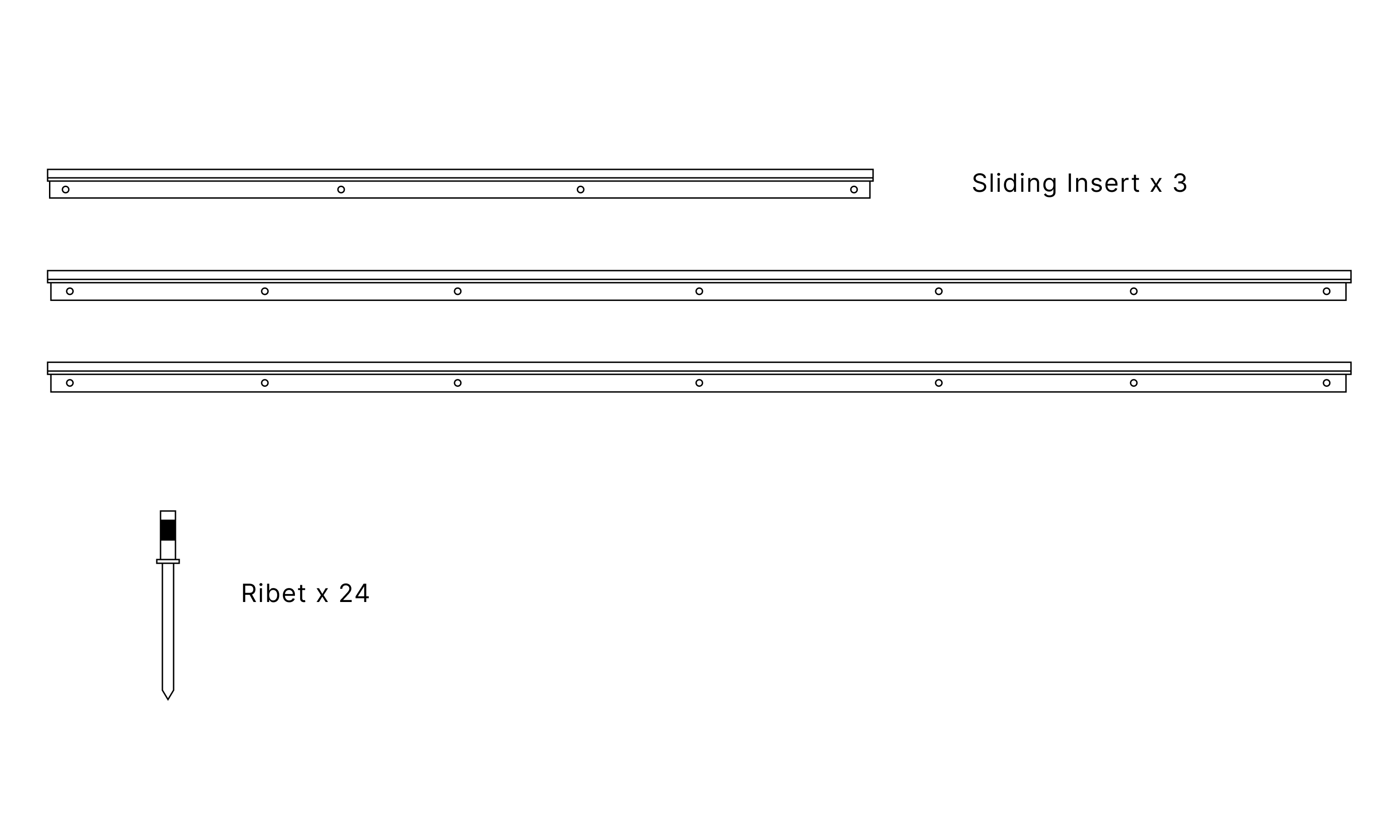 SLIDING INSERT for LNT 280 Awning