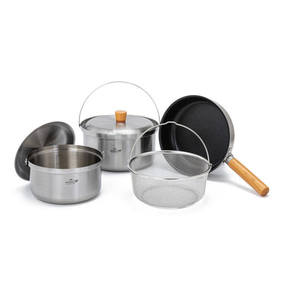 3-Layer Stainless Cookset (3-4P)