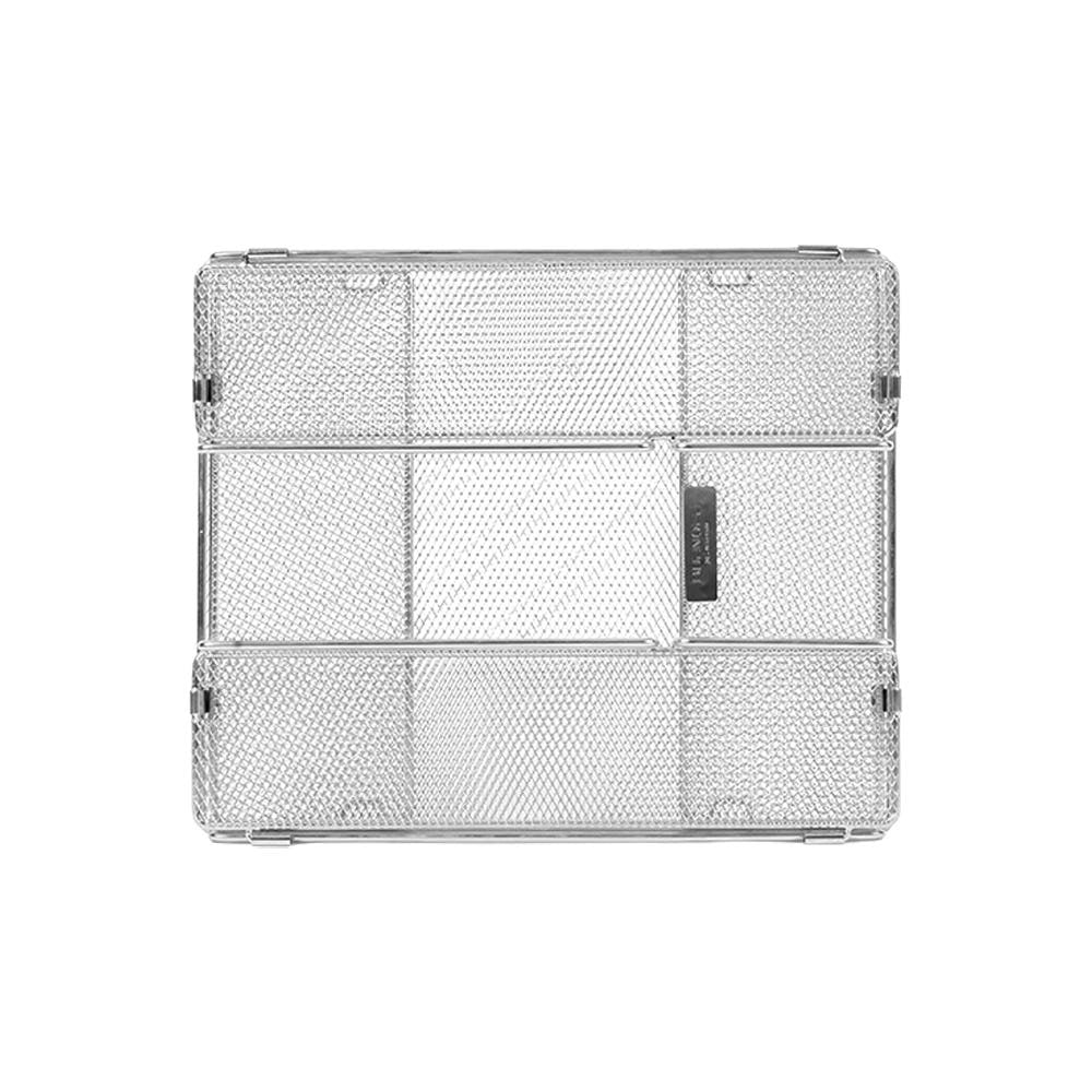 BUENOFE IGT Mesh Tray 1.5 viewed from above with all four side panels folded flat for storage