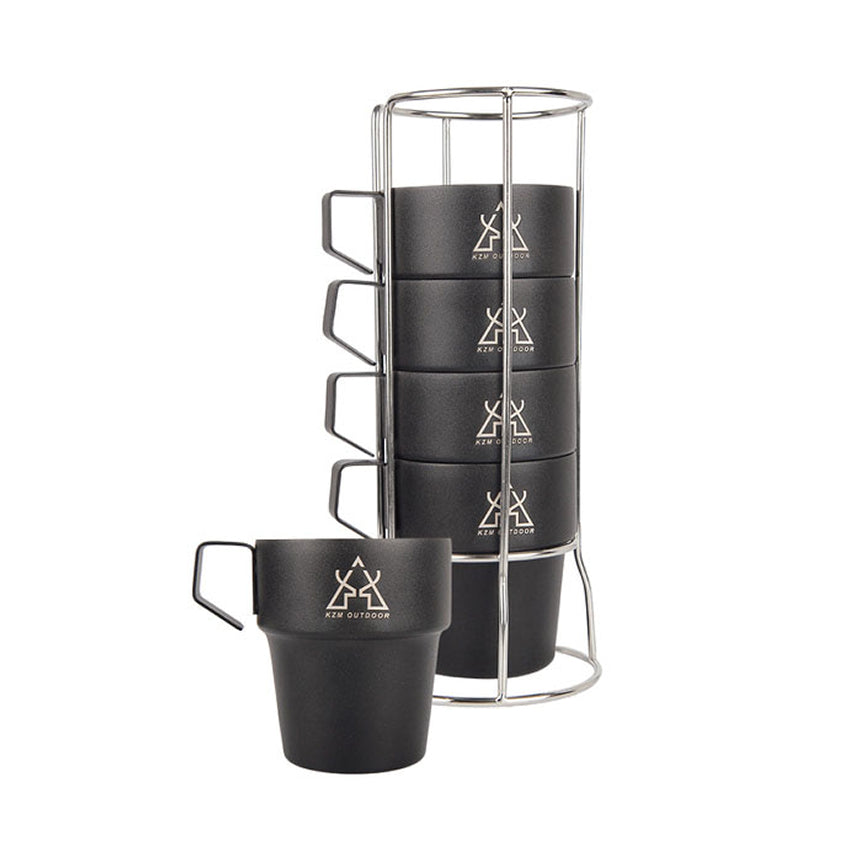 NEW Black Mug 5-Piece Set