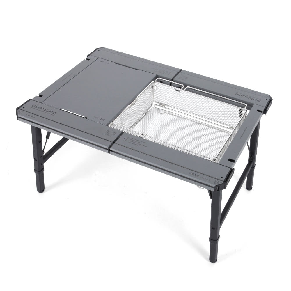 BUENOFE IGT Mesh Tray 1.5 installed in an IGT table with the tabletop panel slid aside