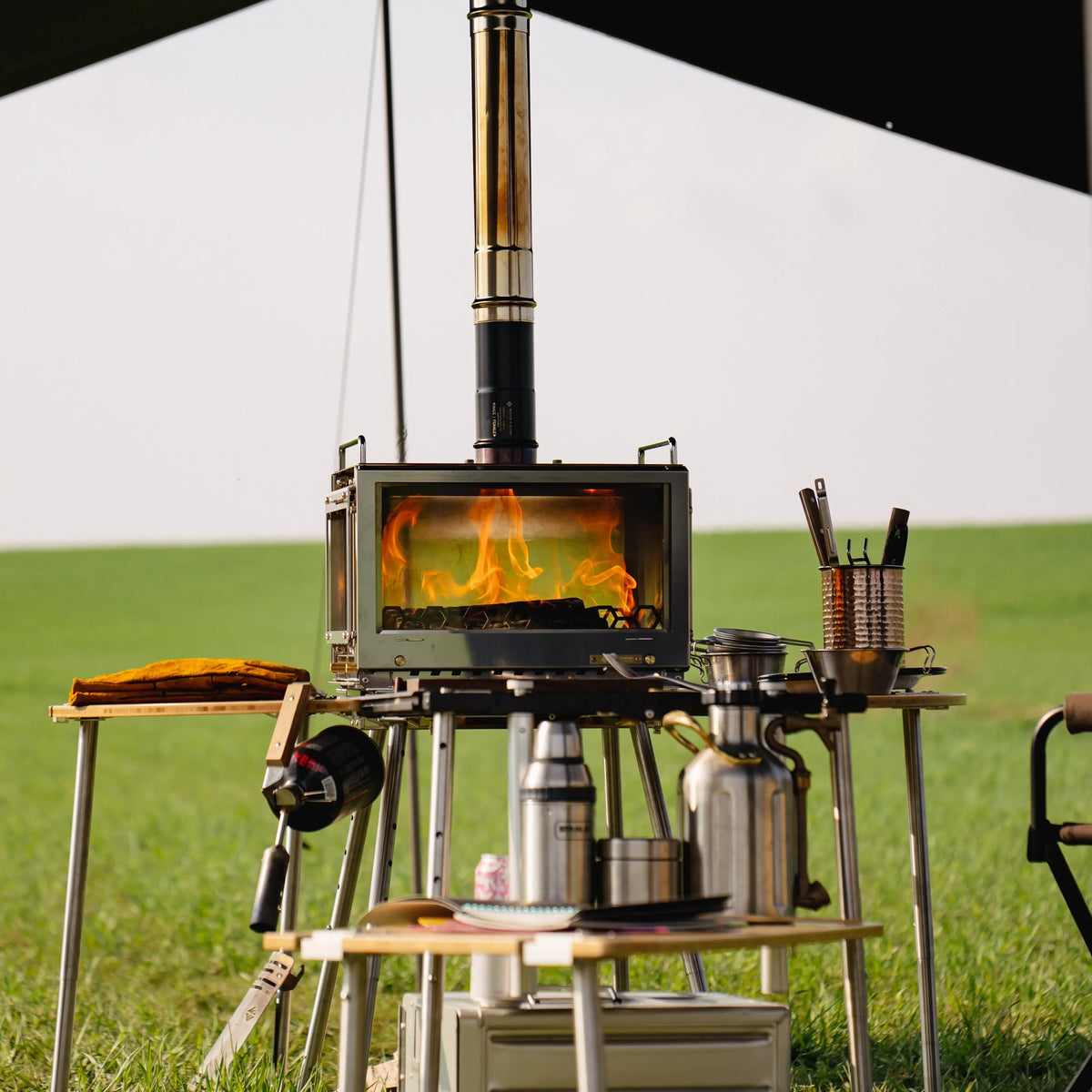 tent wood burning stove FIELD Clearance - Goggles It is very suitable Size:12x12 Camping Groede | Zeeland