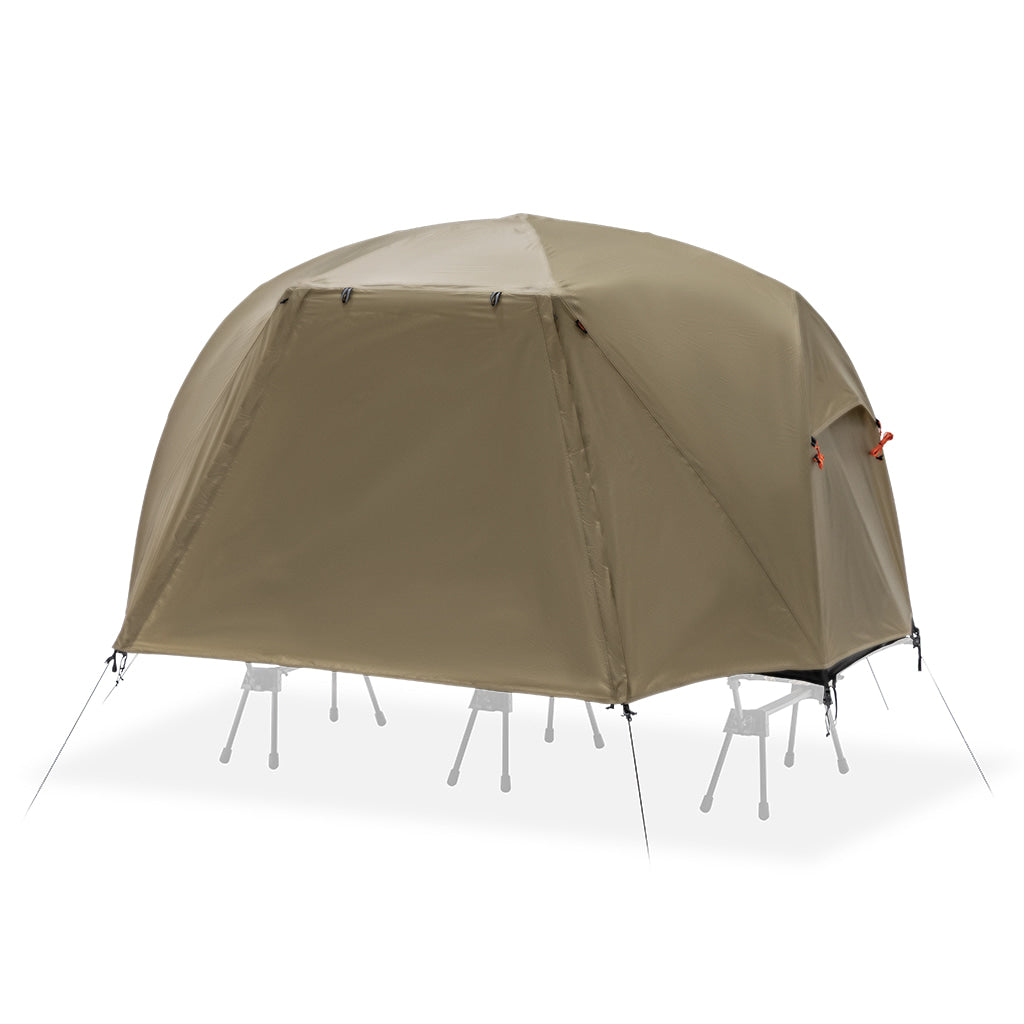 Base Cot Tent open, rear view