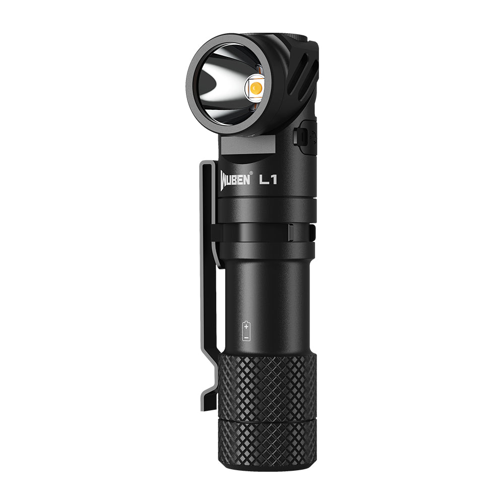 L1 2000 Lumens Flashlight - Dual Light Sources Flashlight with 180? Rotating Head