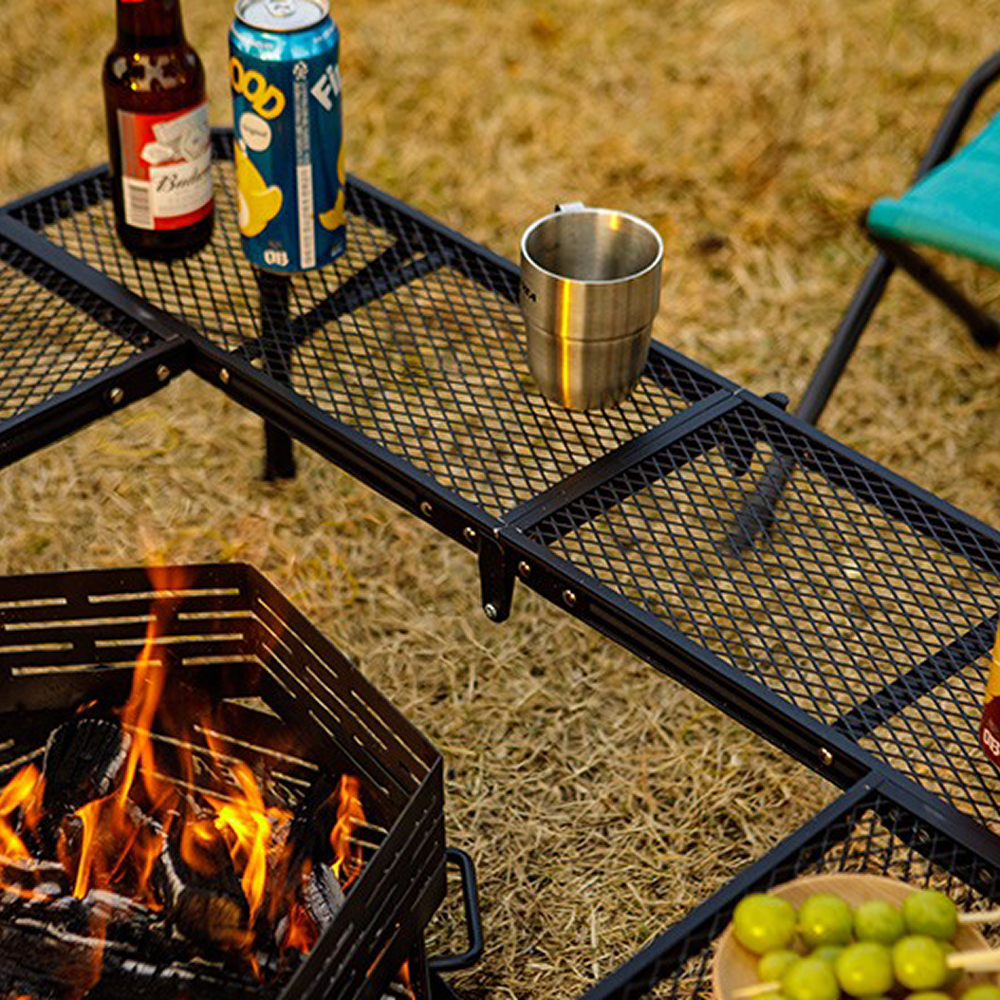 Mesh Fire Camp Table