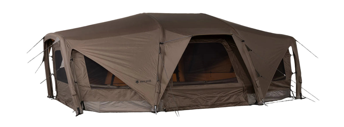 Aero Cumulus Shell, Brown, side profile with the doors opened