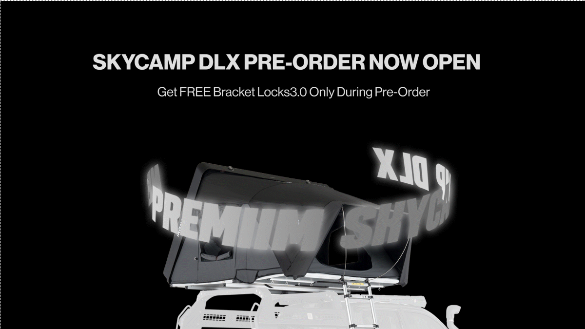 iKamper Skycamp DLX preorder open banner on web