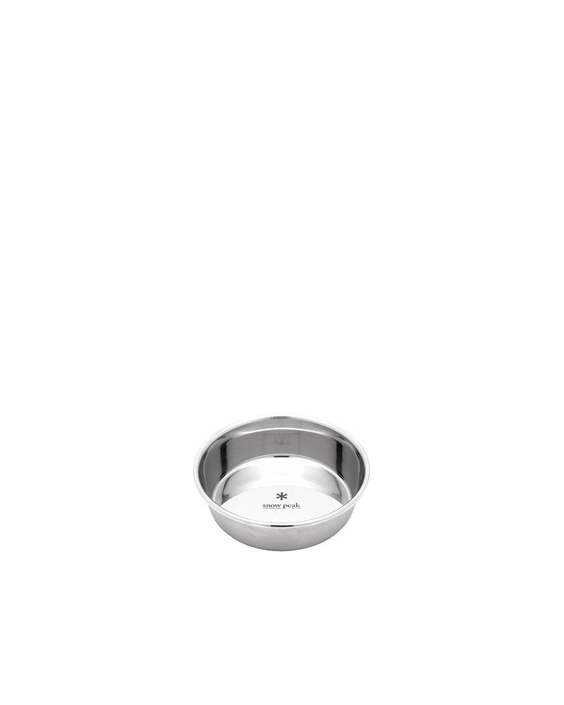 Dog Bowl, Small, stainless steel bowl on a white background