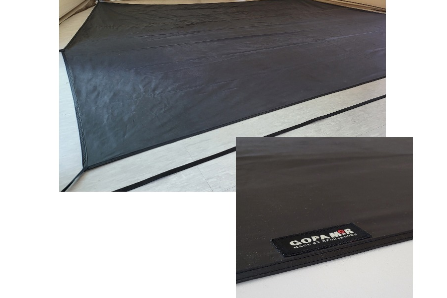 Footprint sheet showing P300D Oxford waterproof base