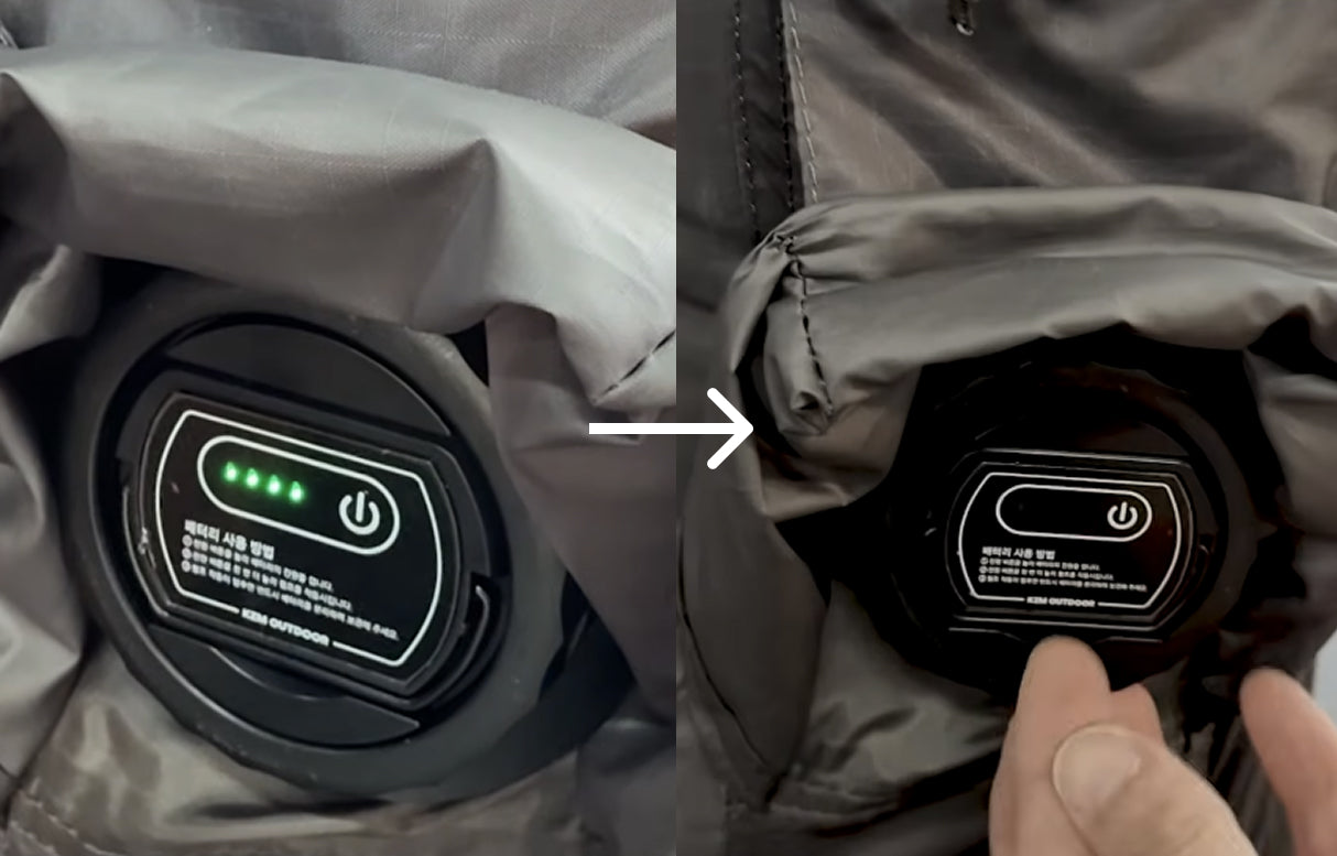 Built-in pump dial showing pressure sensor stop-light