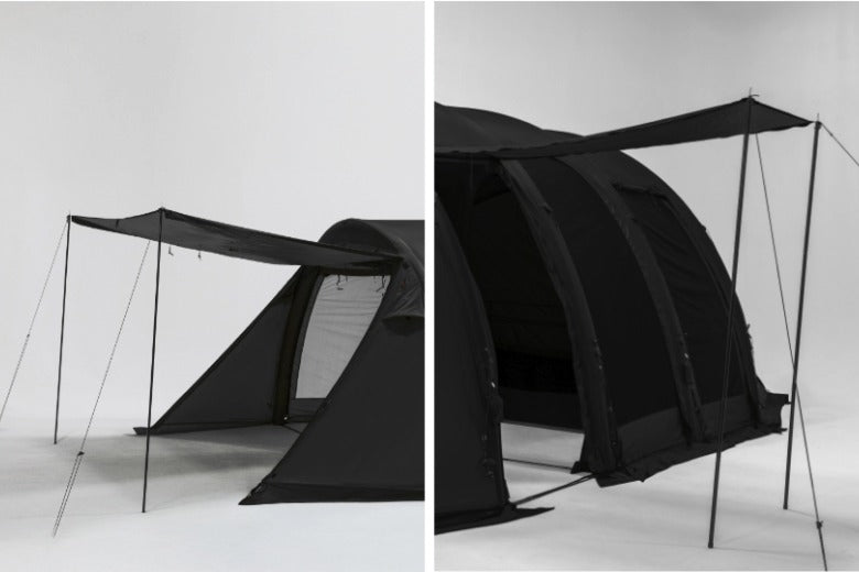 Detachable side door fully removed showing summer airflow configuration