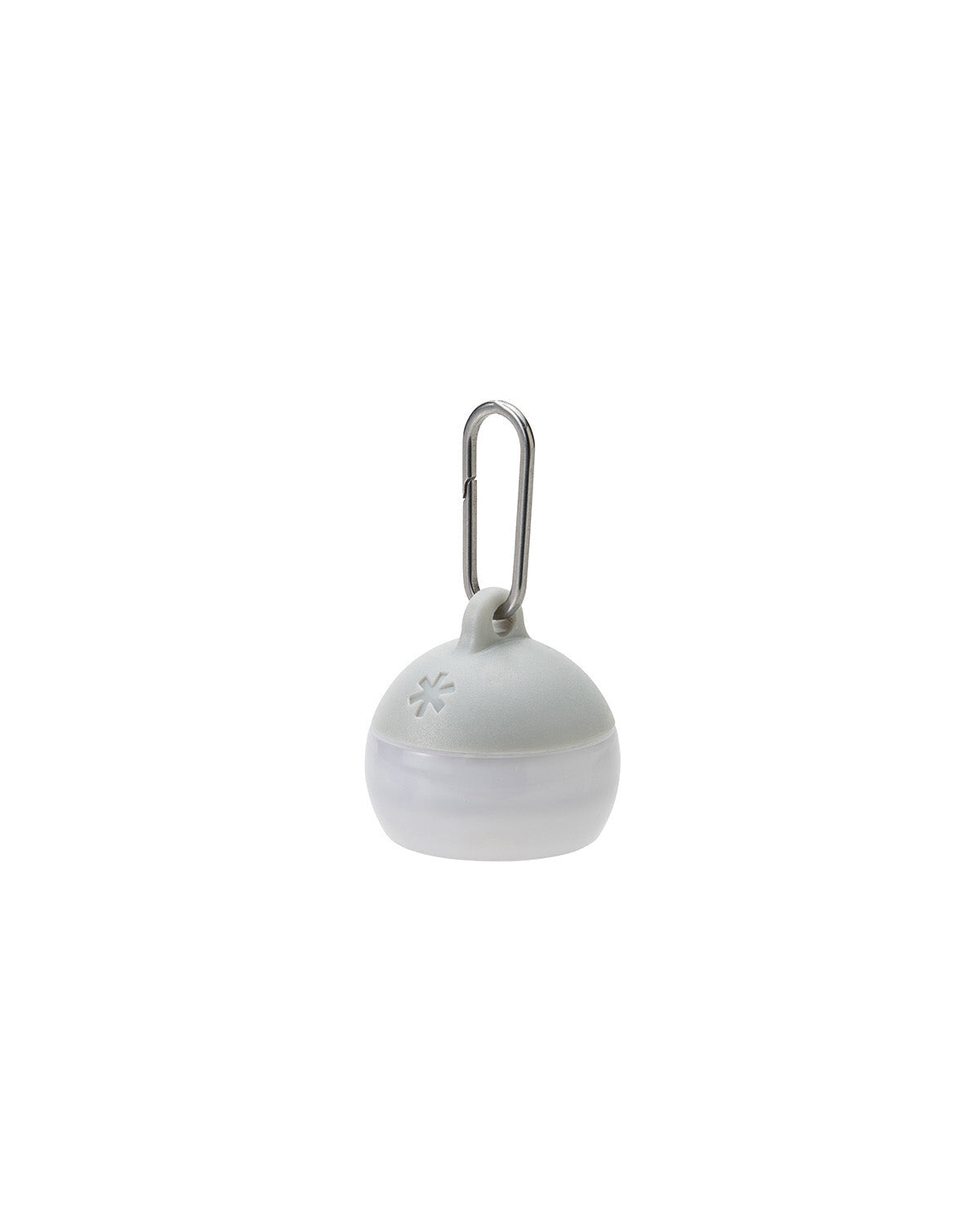 Micro Hozuki, Ivory, hanging by its stainless steel ring