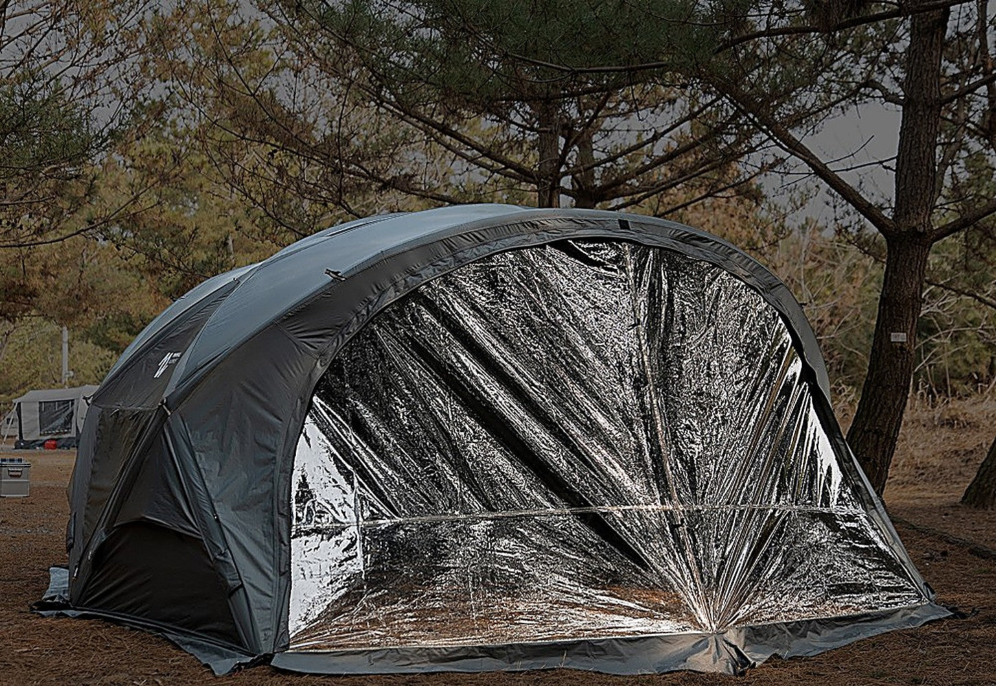 Trade fabric for a clear TPU window — Minimal Works Shelter GM TPU Door