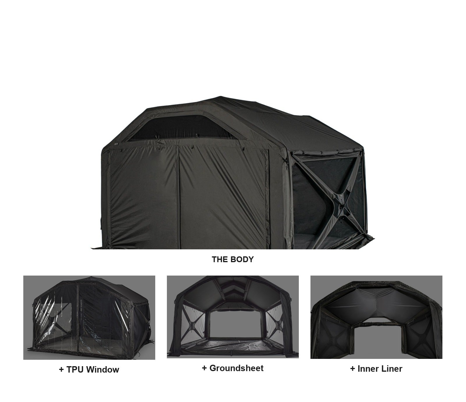Monterra Cubex 2.8 Air Shelter – 4–5P Hybrid Air Tent