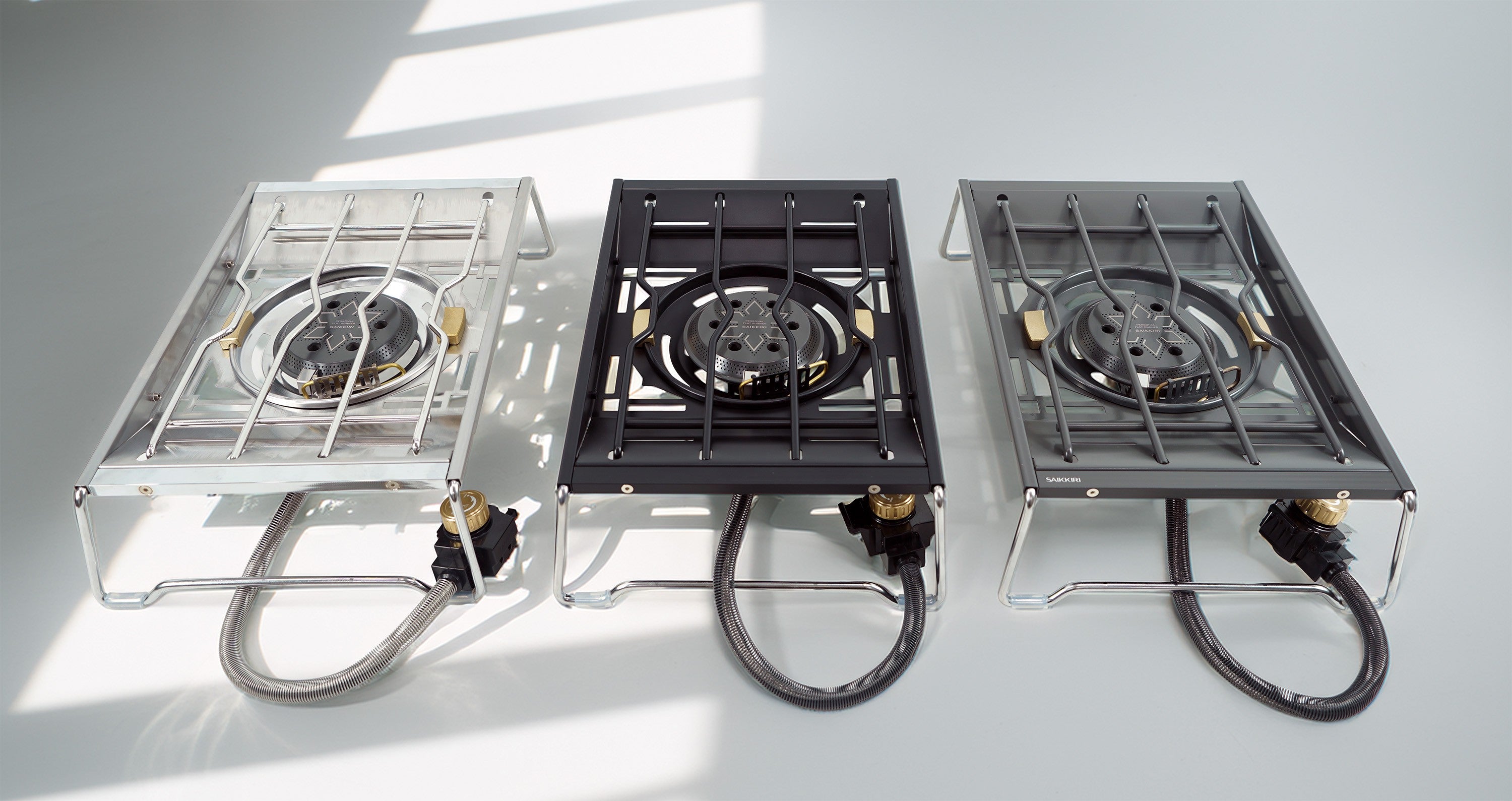 Personal Flat Burner in Silver, Black, and Titan