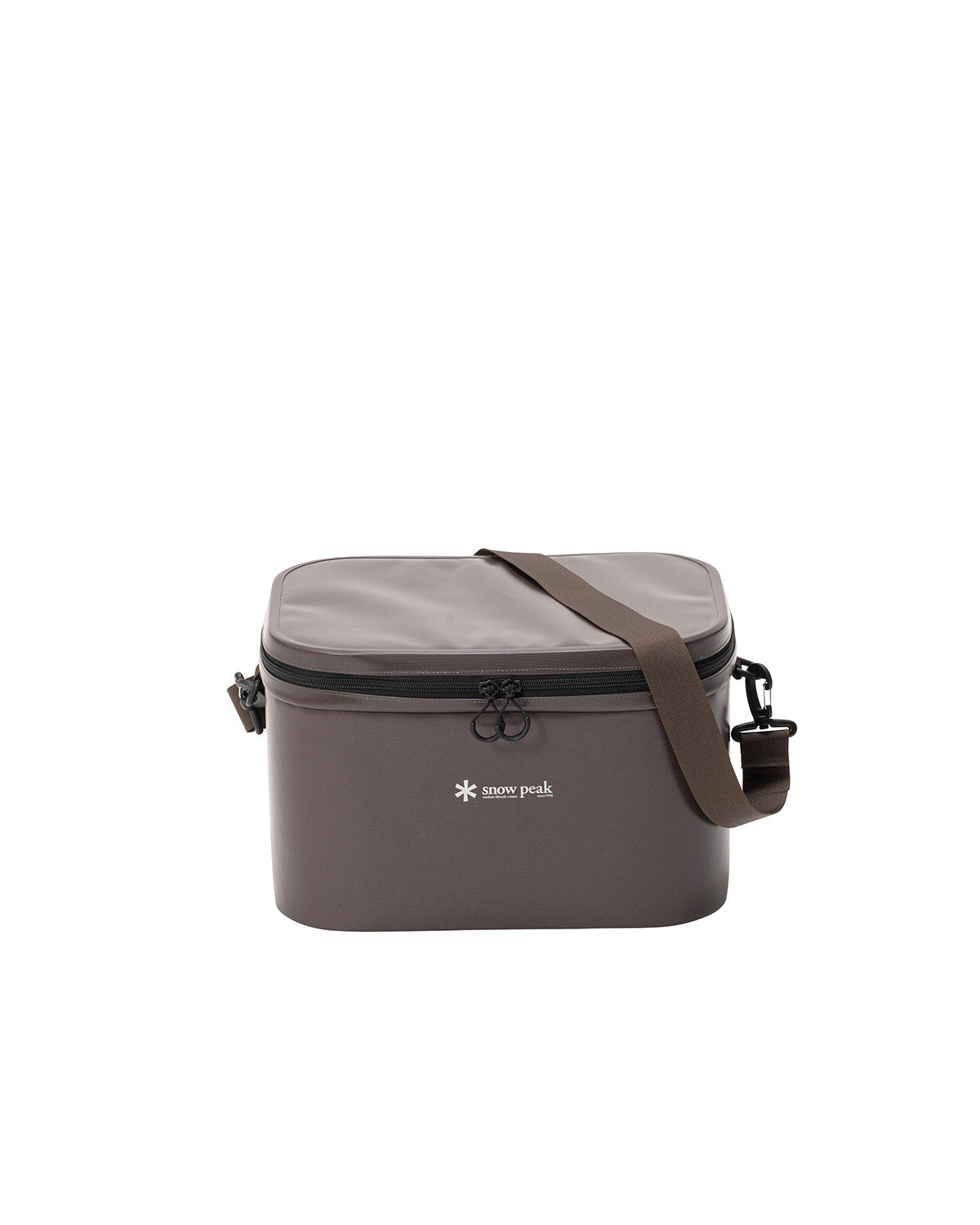 Soft Cooler 15, Tan, with the removable shoulder strap fitted