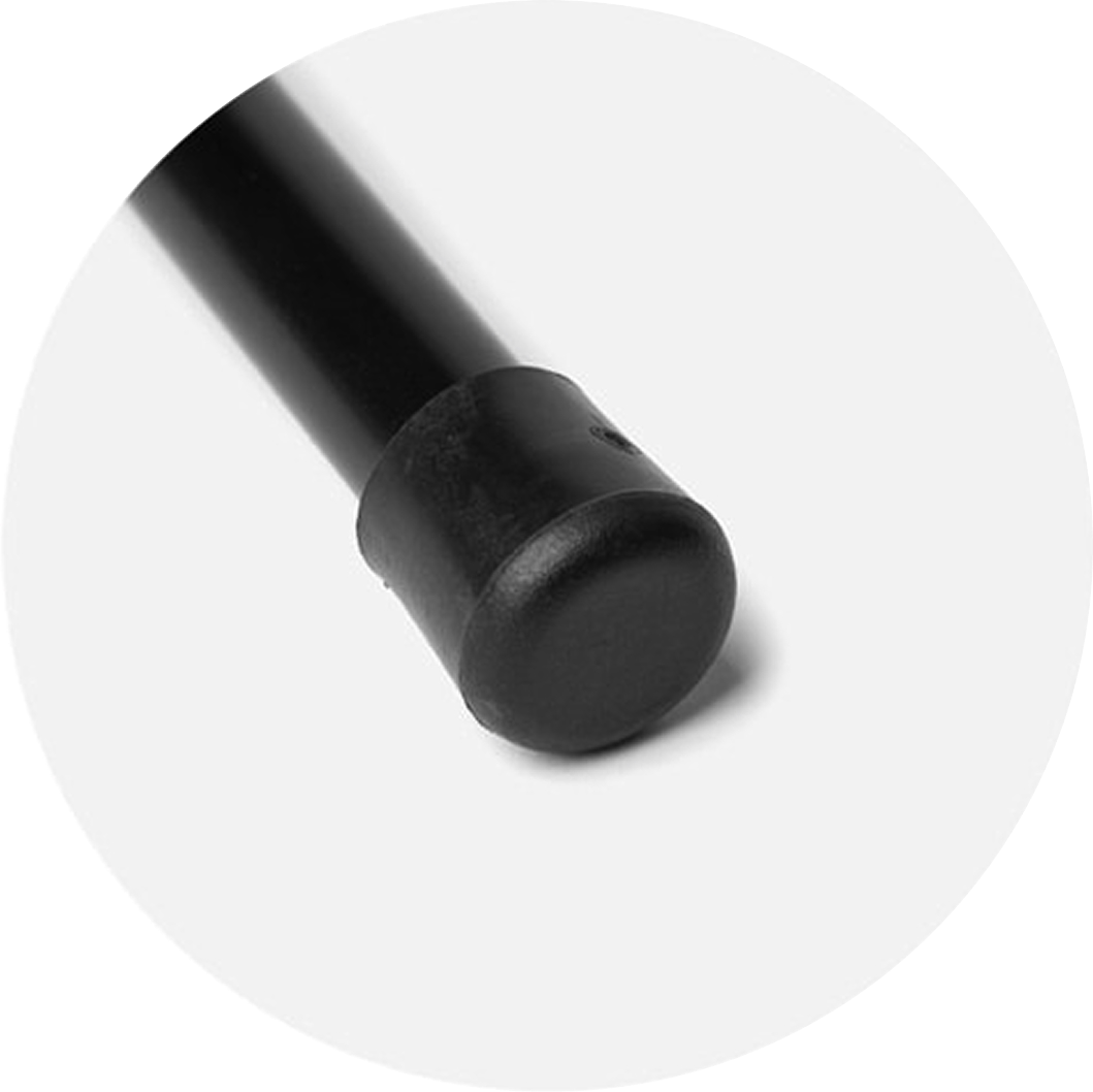 Duralumin 6061 pole material close-up with brand stamp visible