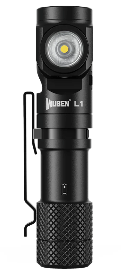 L1 2000 Lumens Flashlight - Dual Light Sources Flashlight with 180? Rotating Head