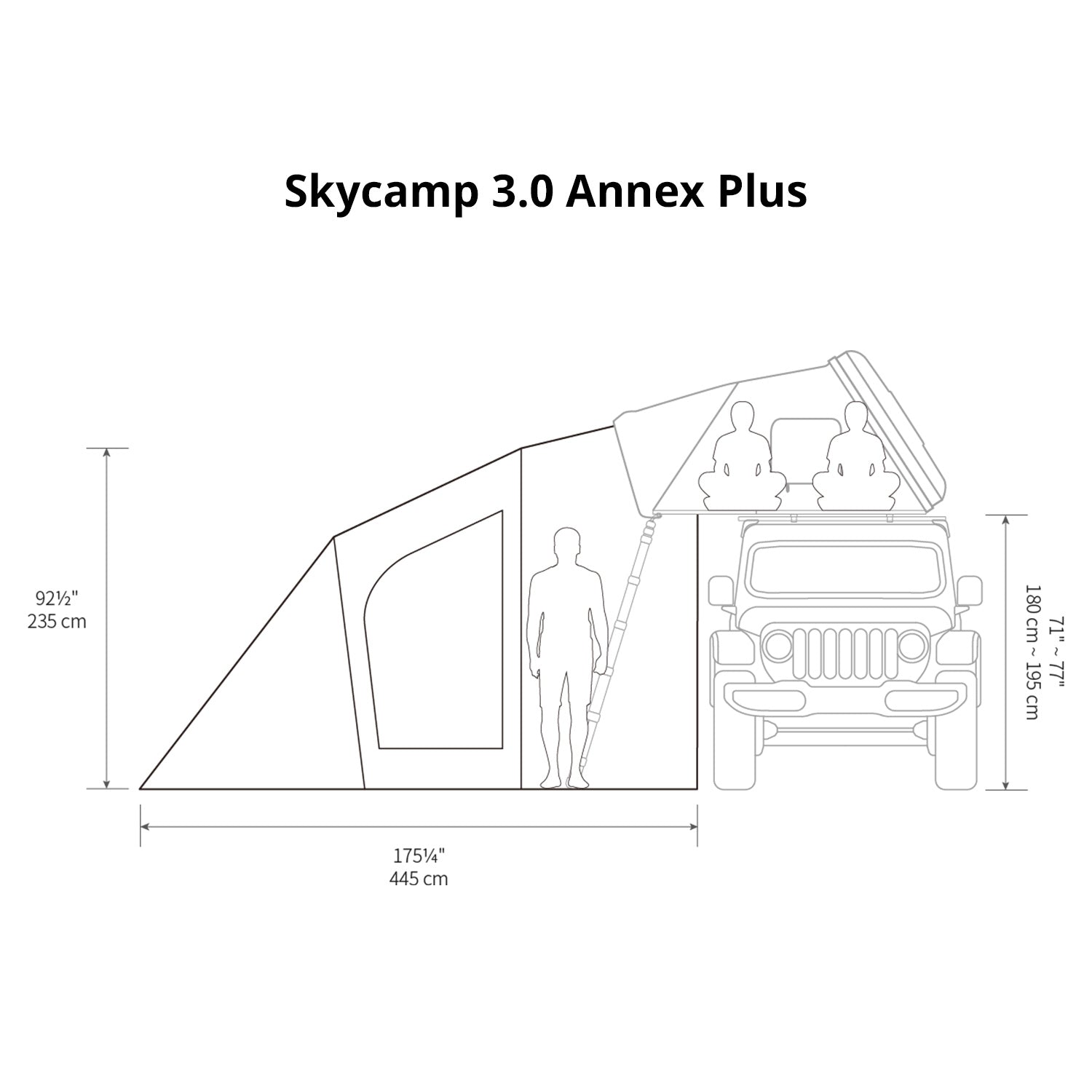 ikamper skycamp 3.0 annex plus dimension