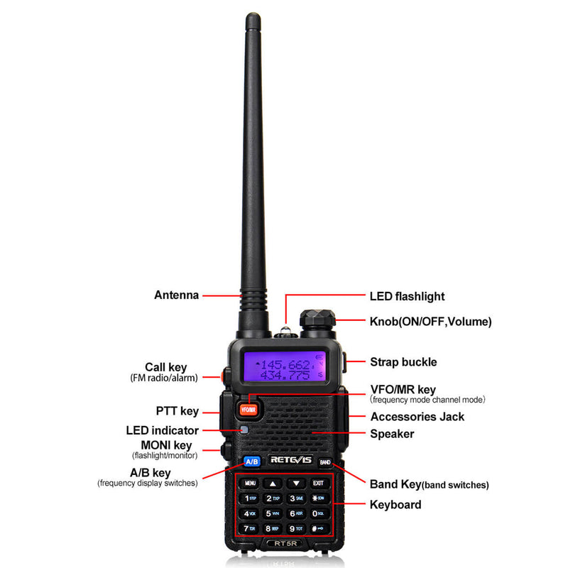 [RT5R] Dual Band HAM Radio - BIGTENT, Retevis