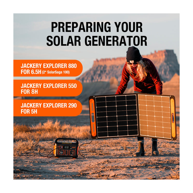 [SOLARSAGA 100W] Solar Panel - BIGTENT, Jackery