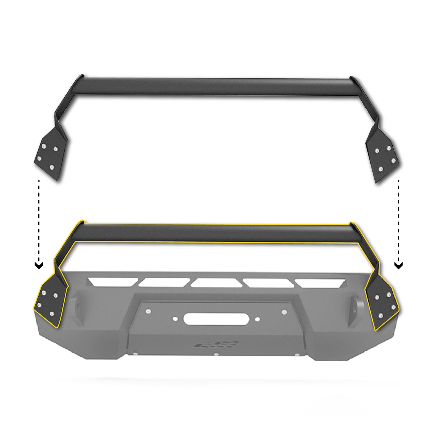 [TOYOTA TACOMA COVERT BOLT-ON GRILL GUARD] 2016-2020