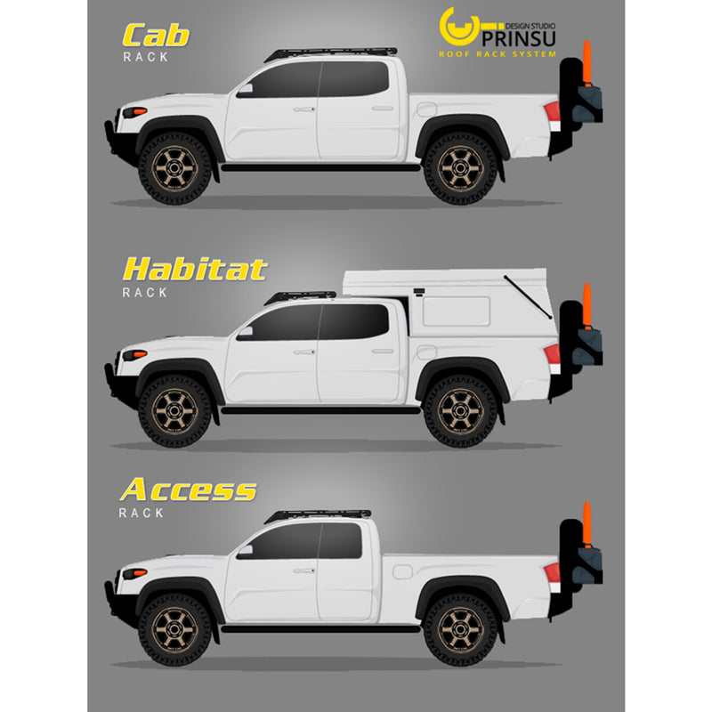[TOYOTA TACOMA PRINSU TOP RACK] 2005-2022  Short Bed