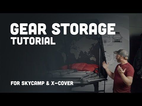 iKamper Tutorial, storing sleeping gear inside of a rooftop tent.